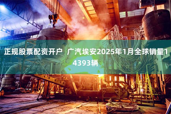 正规股票配资开户  广汽埃安2025年1月全球销量14393辆